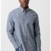 Риза с органичен памук и лен Tommy Jeans