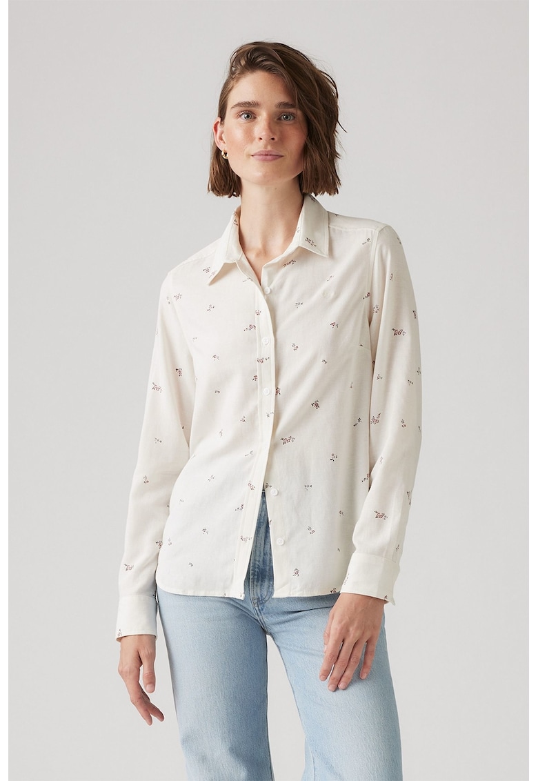 Риза с остра яка и класическа кройка Levis