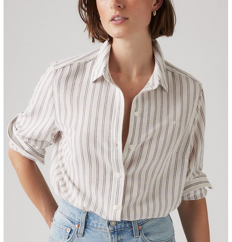 Риза с остра яка и класическа кройка Levis