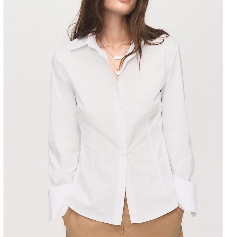 Риза с памук Mango