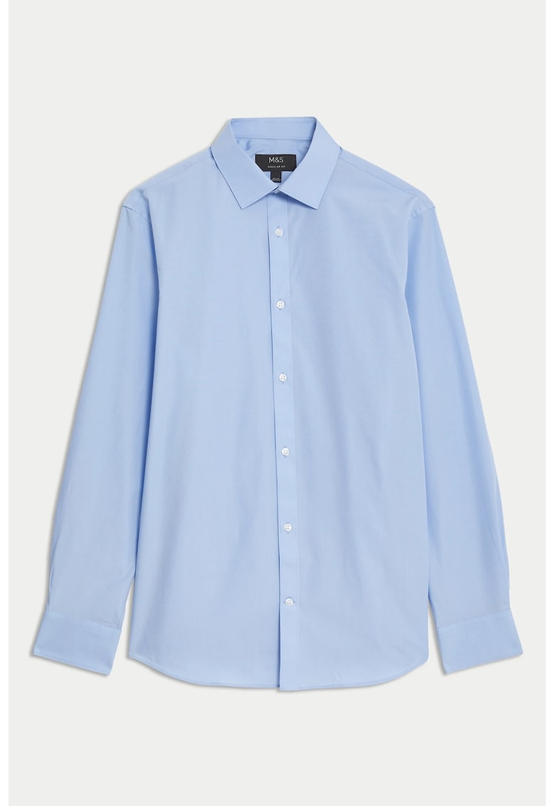 Риза с памук Marks  Spencer