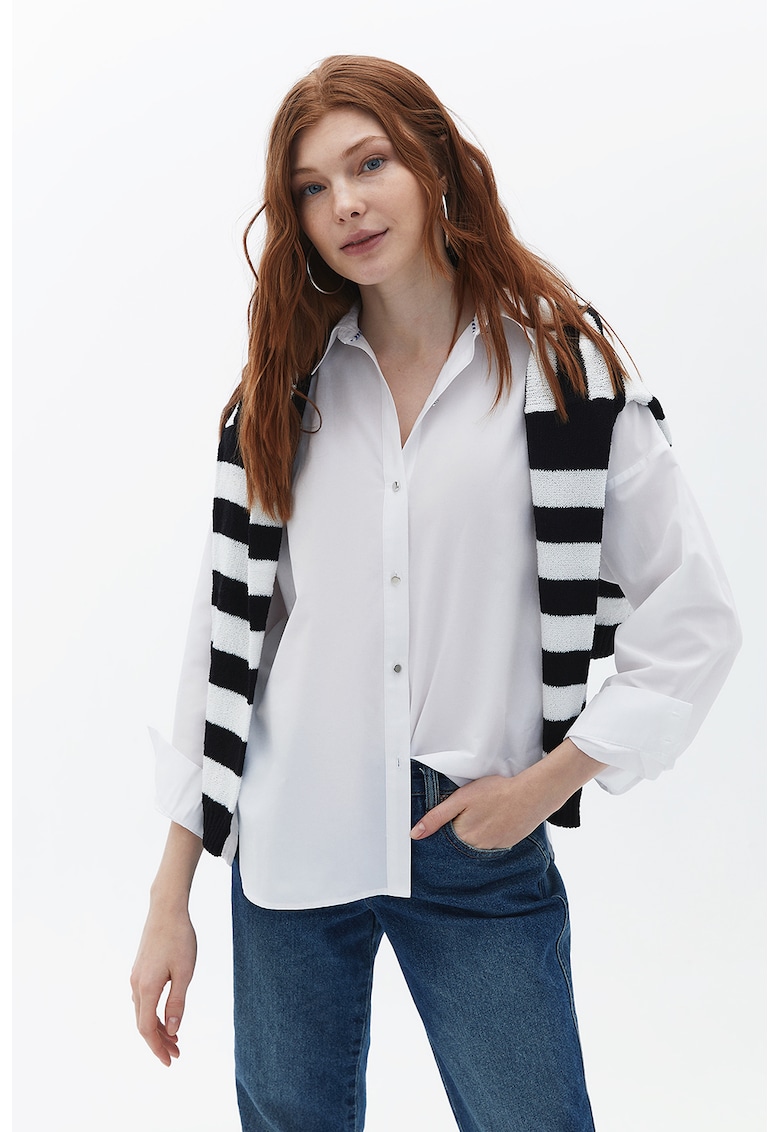 Риза с памук OXXO