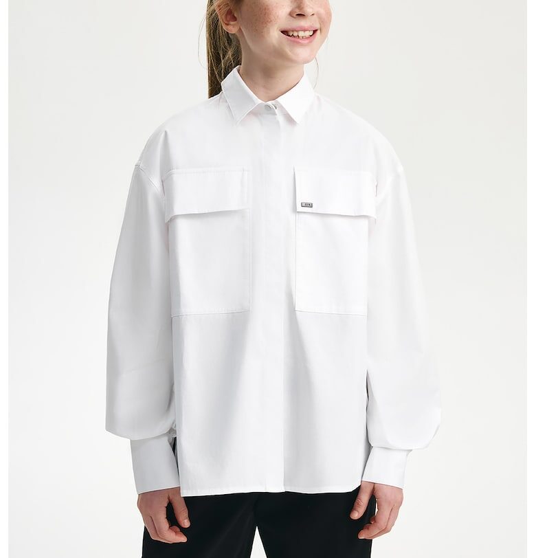 Риза с памук и остра яка GULLIVER