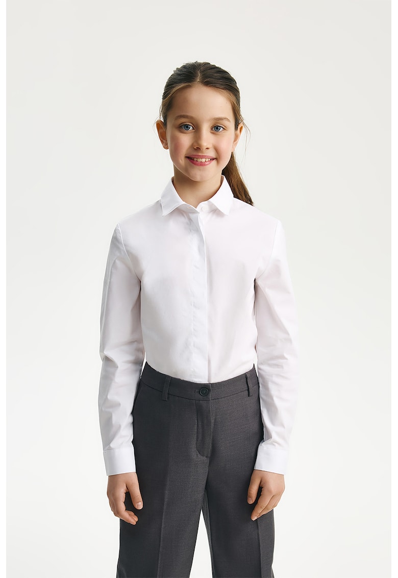 Риза с памук с дълги ръкави GULLIVER