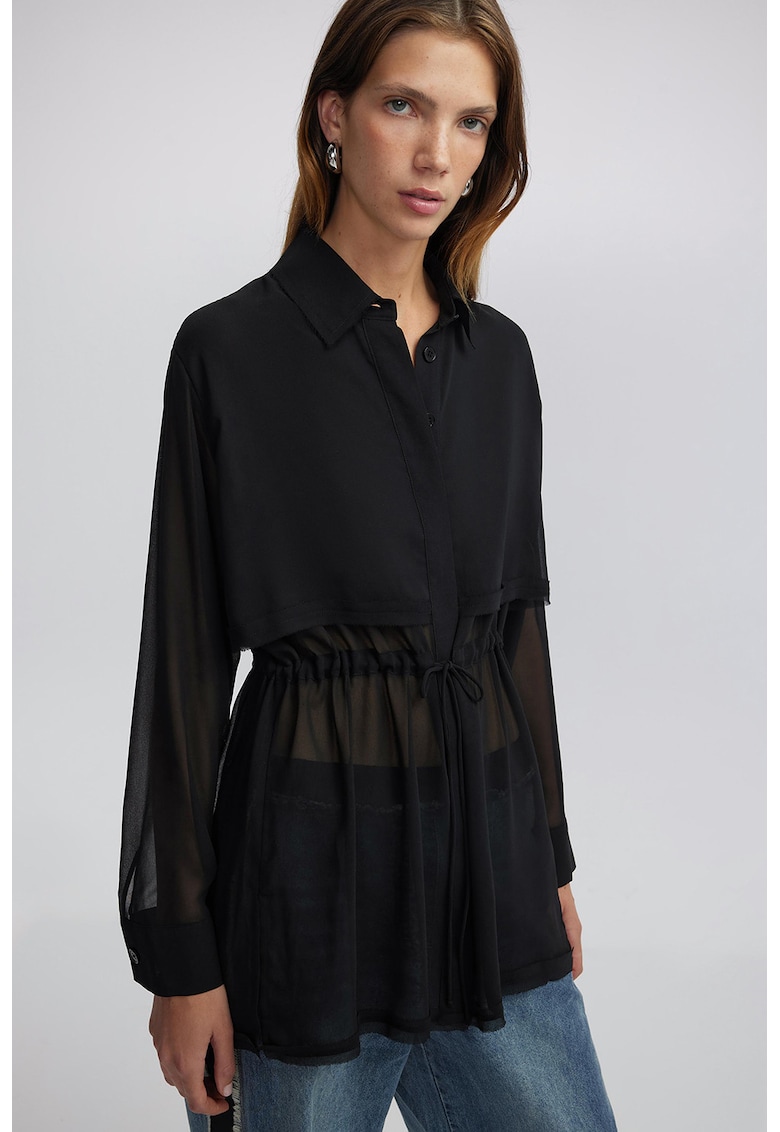 Риза с полупрозрачни панели Ipekyol