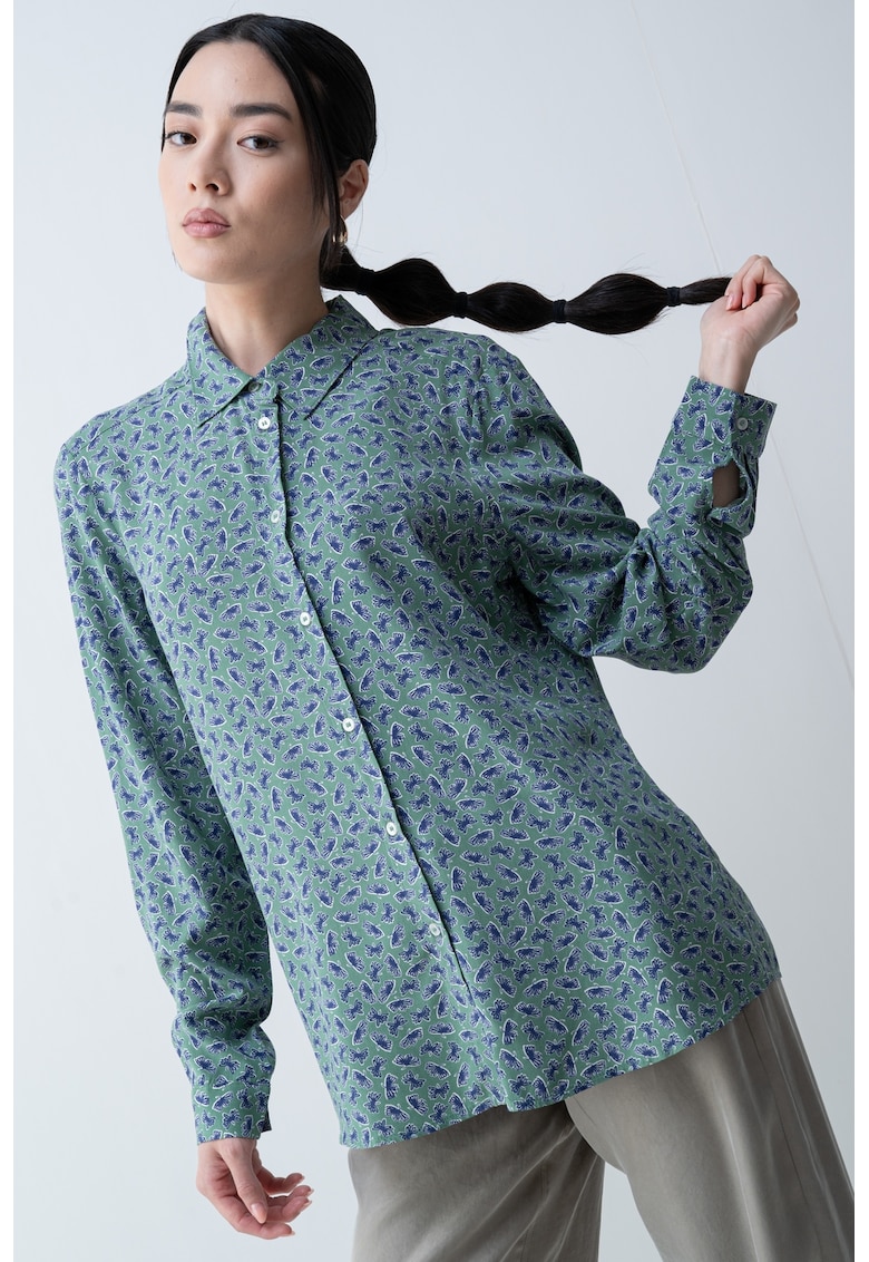 Риза с принт United Colors of Benetton