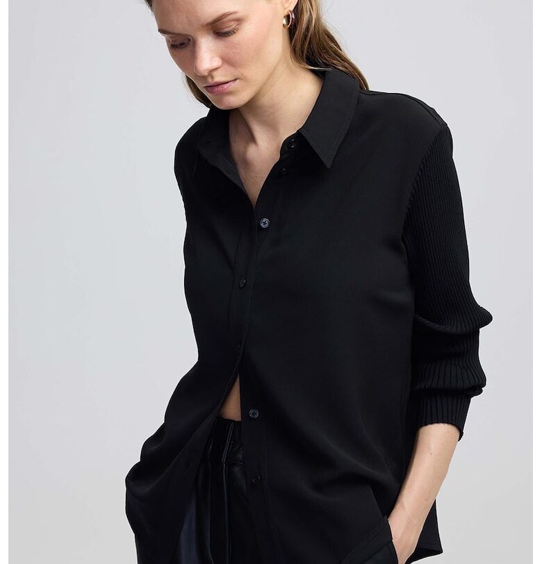 Риза с рипсени ръкави Ipekyol