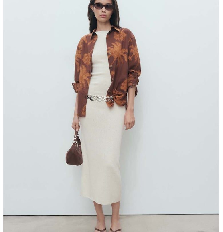 Риза с тропическа шарка Mango