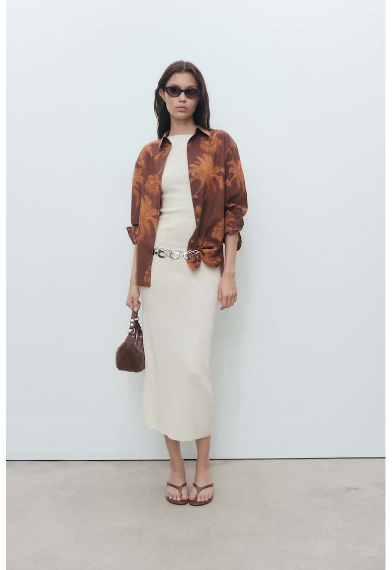 Риза с тропическа шарка Mango