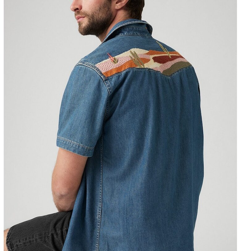 Риза със свободна кройка и къси ръкави Levis