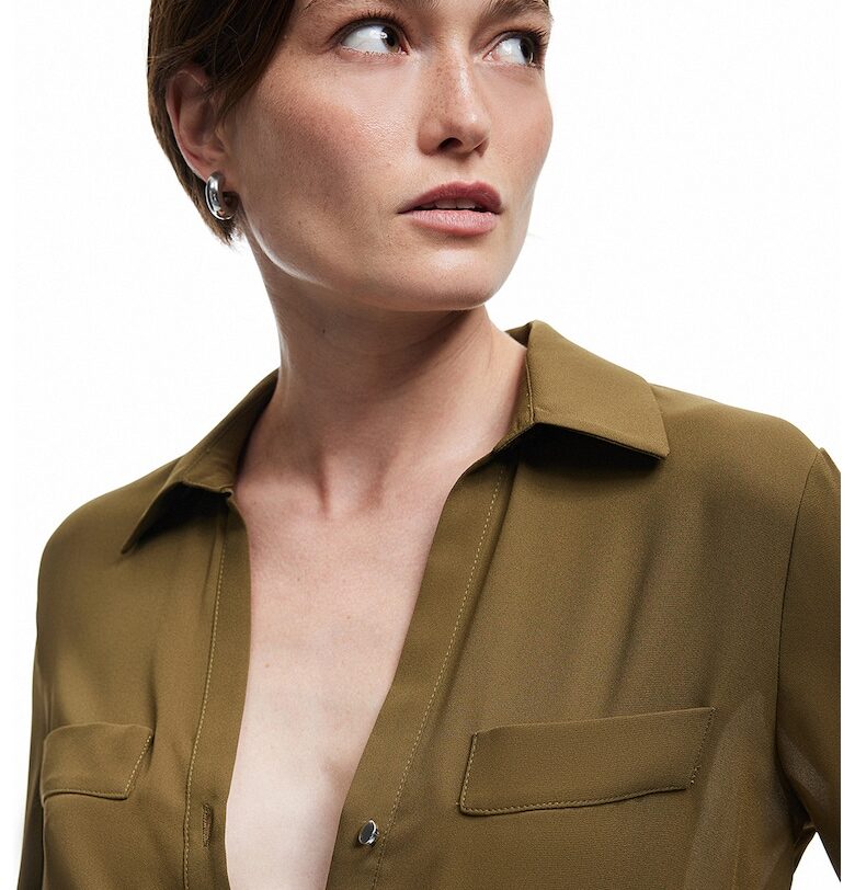 Риза със стандартна кройка и копчета KOTON