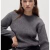 Рипсен пуловер с овално деколте Marks  Spencer