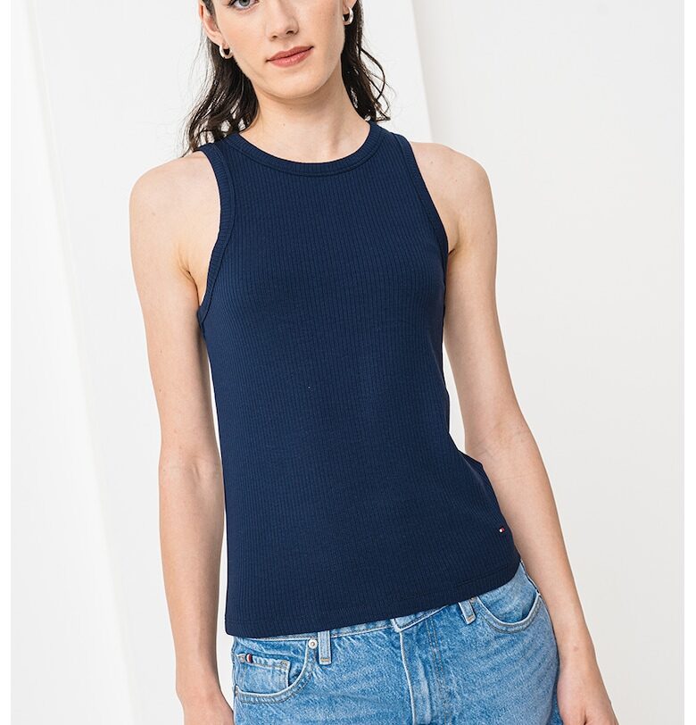 Рипсен топ по тялото Tommy Hilfiger