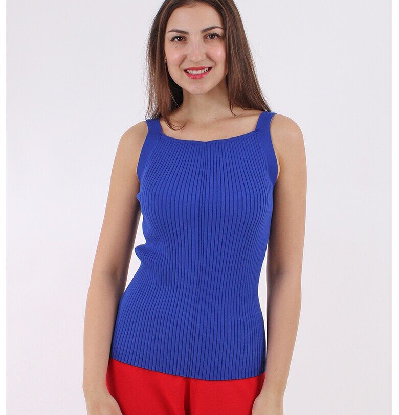 Рипсена блуза без ръкави AMAYA ROS