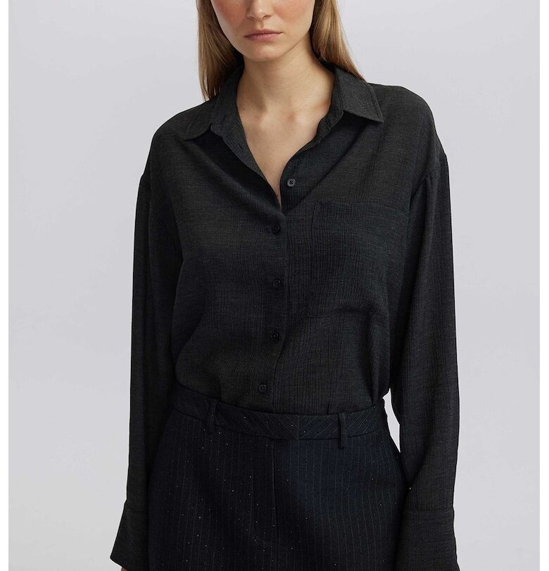 Рипсена риза с дълги ръкави Ipekyol