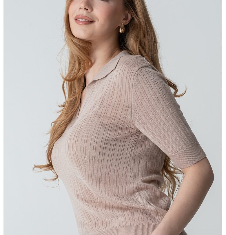 Рипсена тениска от лиосел United Colors of Benetton