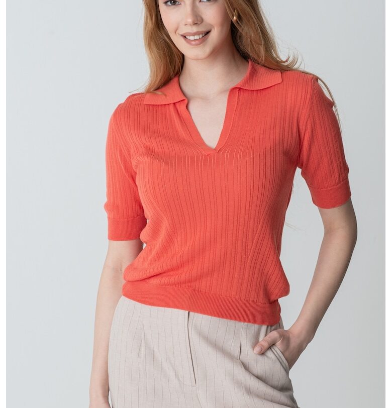Рипсена тениска от лиосел United Colors of Benetton