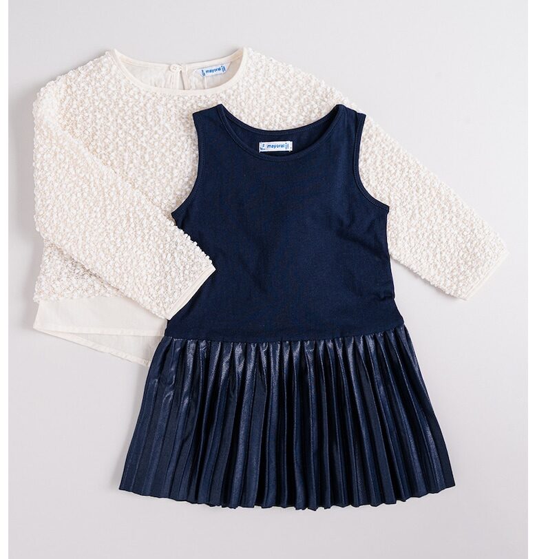 Рокля с набирания и пуловер - 2 части Mayoral