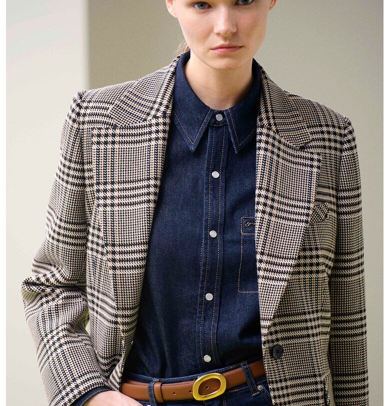 Сако на каре с раздвоен ревер Ipekyol