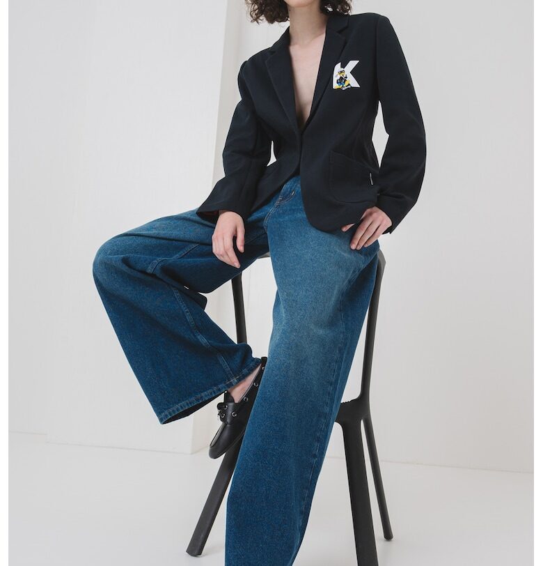 Сако от жарсе с едно копче Karl Lagerfeld