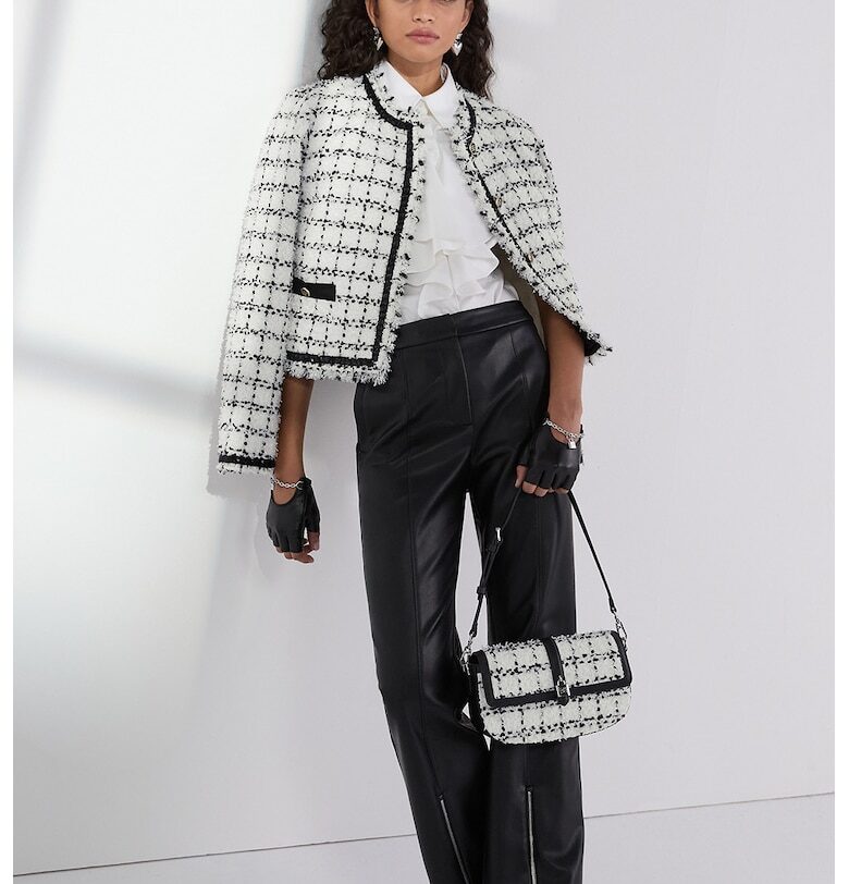 Сако от туид с пришити джобове Karl Lagerfeld