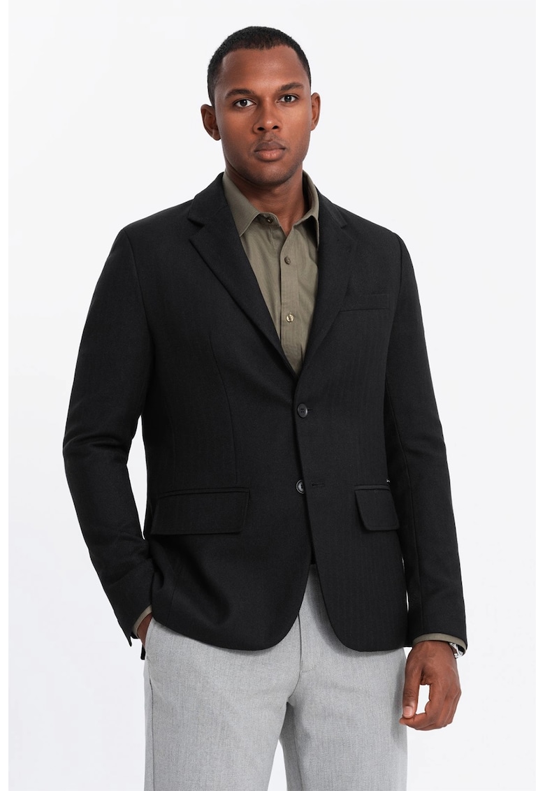 Сако с копчета и джоб OMBRE