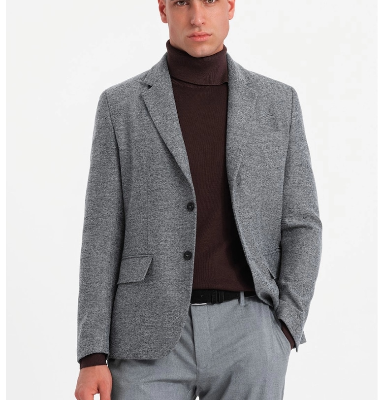 Сако с копчета и джоб OMBRE