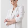 Сако с лен и памук ARMANI EXCHANGE