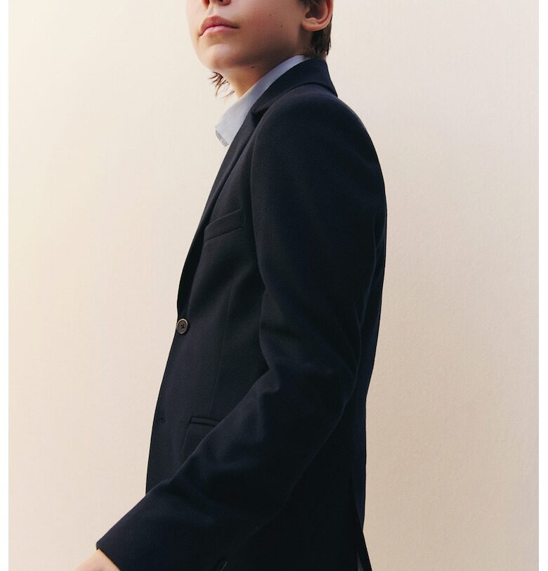 Сако с раздвоен ревер Mango