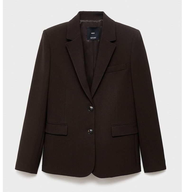 Сако с раздвоен ревер Mango