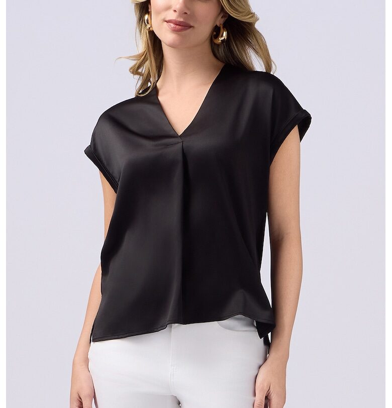 Сатинирана блуза с шпиц Oltre