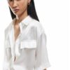 Сатинирана риза с джоб с капаче KOTON