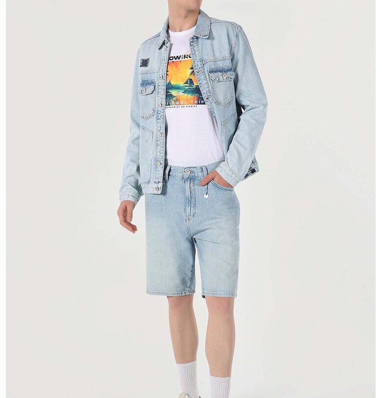 Свободен дънков къс панталон COLINS