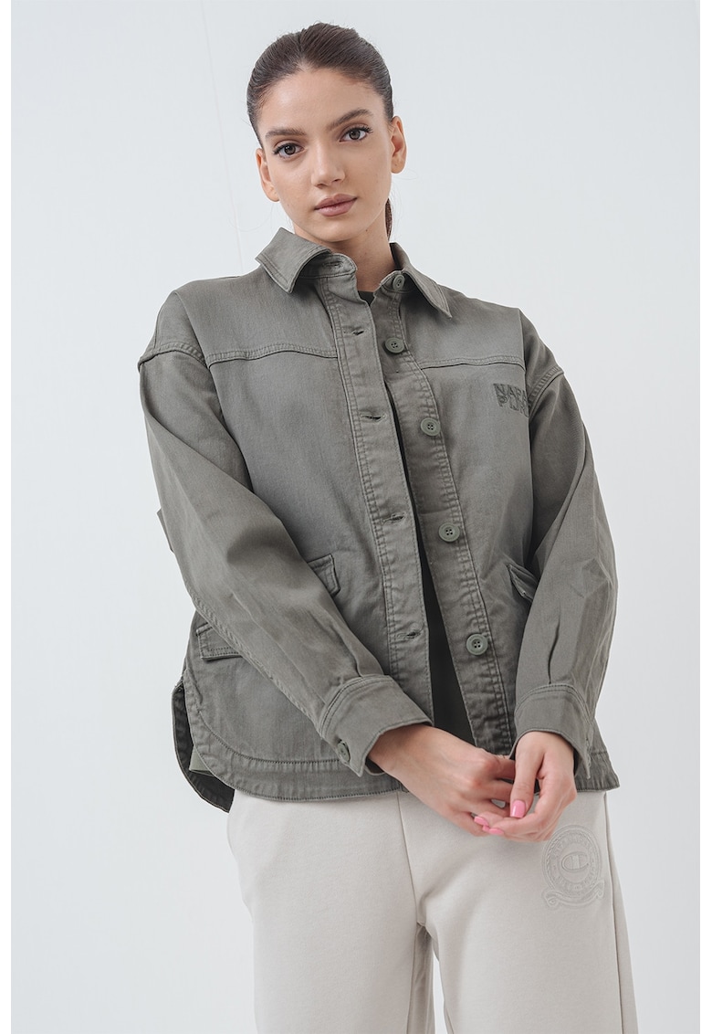 Свободен дънков шакет с паднали ръкави Napapijri