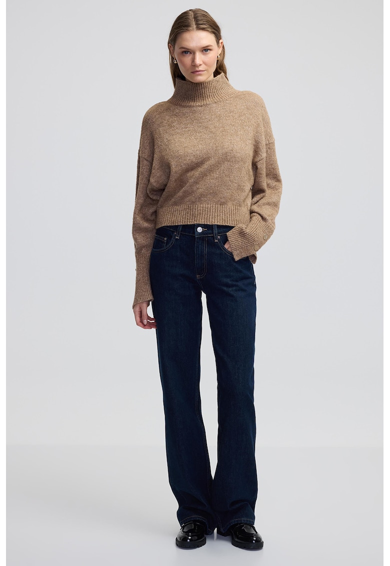 Свободен пуловер с висока яка Ipekyol
