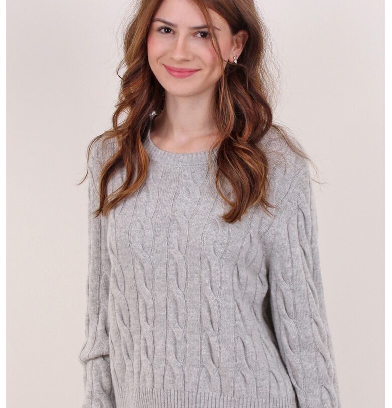 Свободен пуловер с овално деколте AMAYA ROS