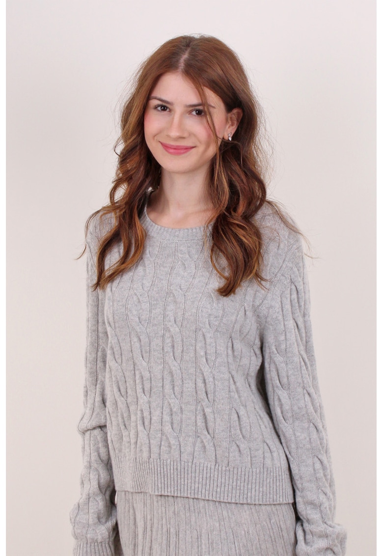 Свободен пуловер с овално деколте AMAYA ROS