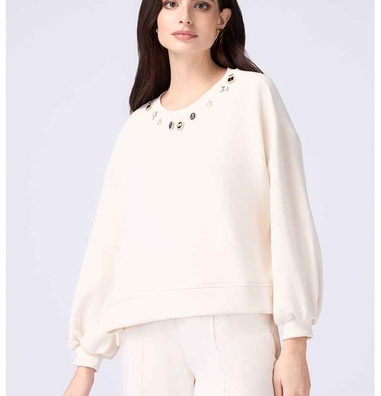 Свободен суитшърт с декоративни детайли Oltre