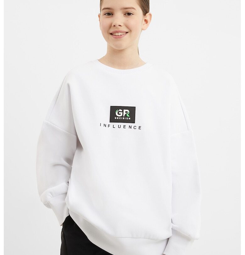 Свободен суитшърт с еластични маншети GULLIVER