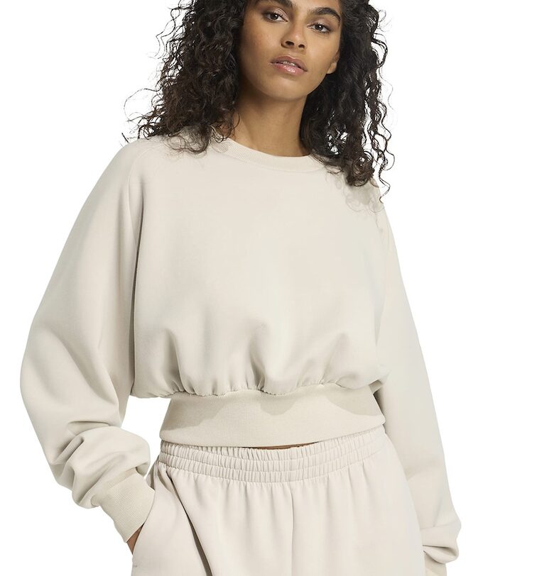 Свободен суитшърт с модал с еластичен подгъв adidas Sportswear