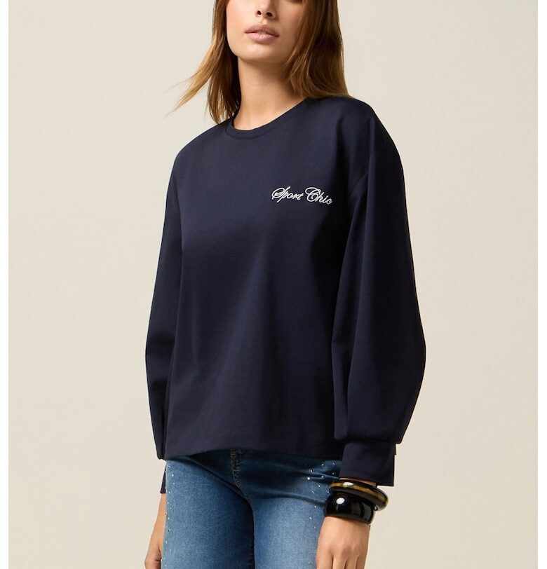 Свободен суитшърт с памук Oltre