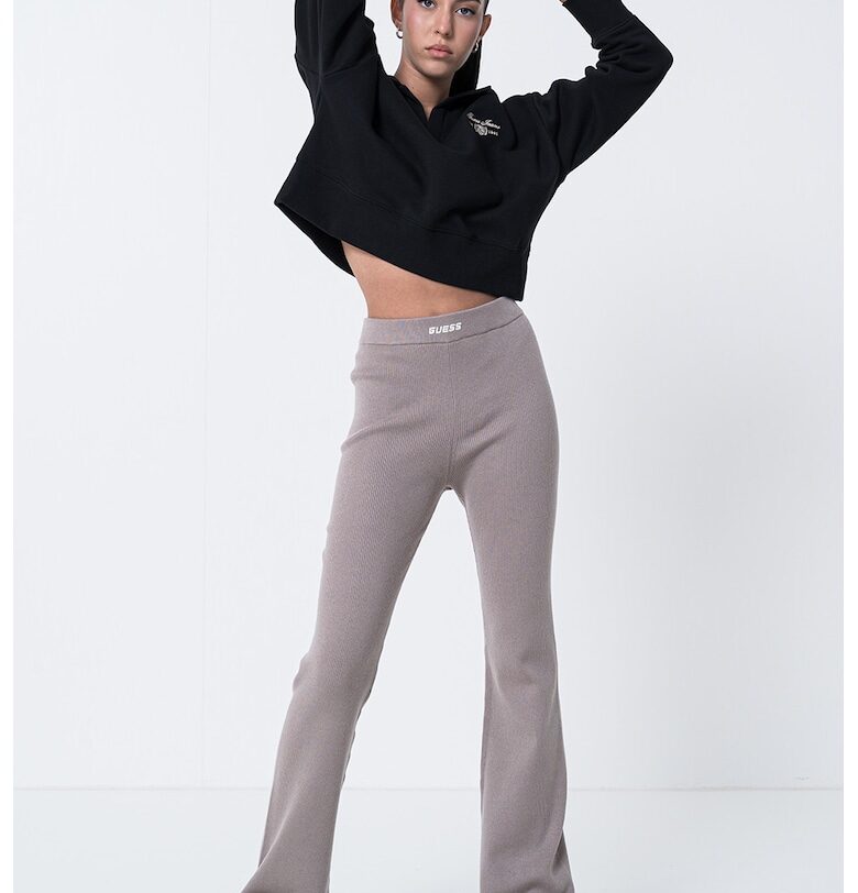 Къс суитшърт с яка GUESS JEANS