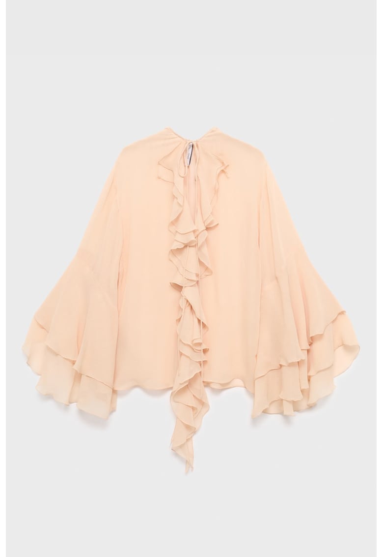 Свободна блуза с набирания Mango