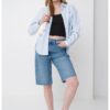 Свободна памучна риза на райе CALVIN KLEIN JEANS