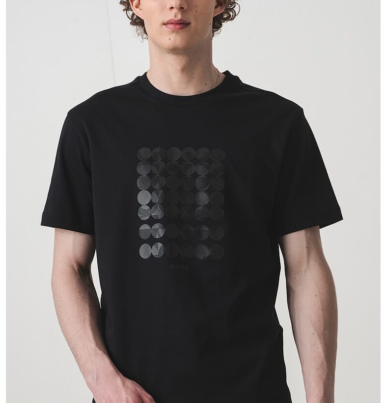 Свободна памучна тениска BOSS