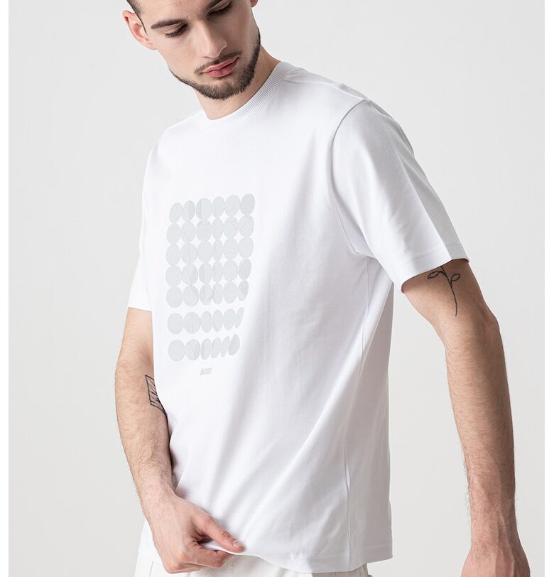 Свободна памучна тениска BOSS