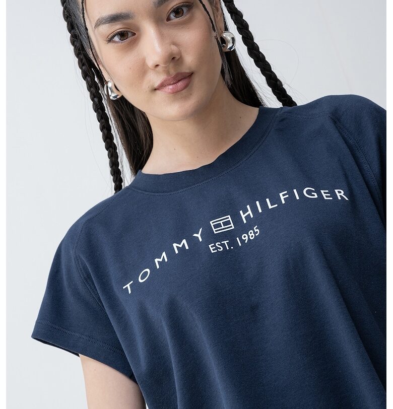 Свободна памучна тениска Tommy Hilfiger