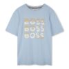 Свободна памучна тениска с лого BOSS Kidswear
