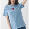 Свободна памучна тениска с лого Tommy Jeans