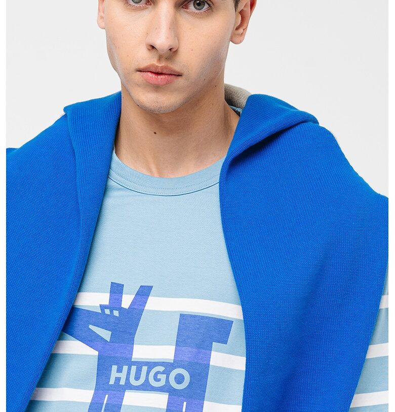 Свободна раирана тениска HUGO